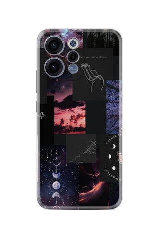 Oppo Reno 15 / 15f 5g Kılıf Boutique Baskılı Resimli Ay Pattern Pcode -030