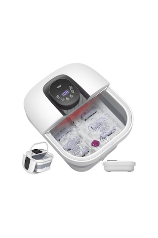 Rıke Katlanabilir Ayak Banyosu, Ptc Hızlı Isıtma Ve Masaj, Hassas Lcd Sıcaklık Kontrolü Ve Kırmızı Işık İle Katlanabilir Ayak Masajı, Yaşlılar Ve Ev Ofisleri İçin Sağlıklı Yaşam Hediyesi