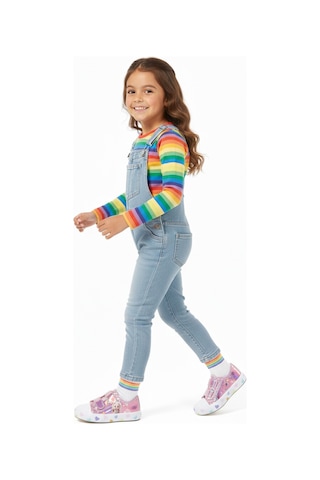 Artı Artı Ayakkabı Mia Kids-2401 Hologram 3d Kız Çocuk Cırtlı Işıklı Pembe Sneakers Pembe