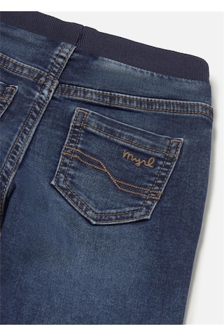 Mayoral Erkek Bebek Lastikli Denim Kot Pantolon Lacivert 2543
