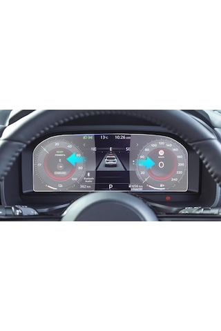 Nissan X-trail 12.3 İnç Uyumlu Dijital Gösterge 9h Nano Ekran Koruyucu 2024-2025