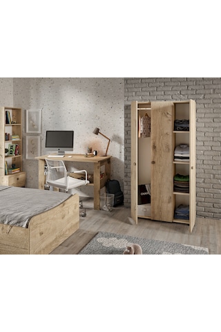 Selen Çocuk Odası Takımı Meşe - 5 Parçalı Tamamı 1. Kalite Mdf Meşe