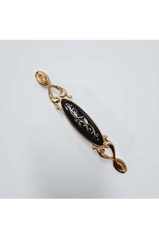 Miray 128 Mm Metal Gold Siyah Desenli / 5 Adet Altın