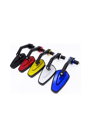 Motosiklet Kolu Tüm Alüminyum Kiraz Dikiz Aynası Siyah Diğer