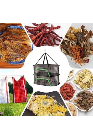 Jnjood Balık Kurutma Ağı, Asılabilir Kurutma Ağı, Kurutma Rafı, Fileli Kurutucu, Balık, Sebze, Meyve Kurutmak İ Genel
