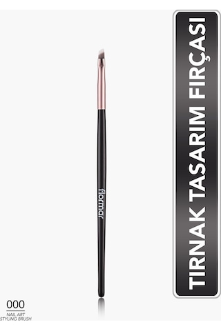Flormar Kesik Uçlu Düz Nail Art Tırnak Fırçası - Nail Art Styling Brush - 023 - 8690604597888