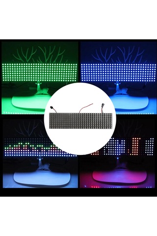 Homyl Led Piksel Matris Paneli Ws2812b Rgb Dijital 8x32cm