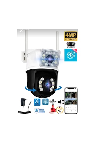 O-kam 3012 Çift Lens Gece Renkli 3+3mp Güvenlik Kamerası