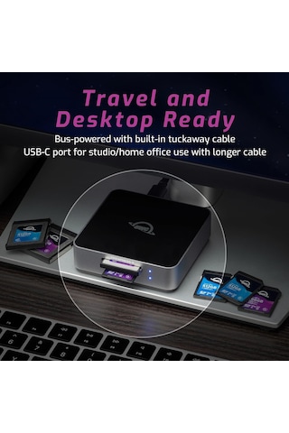 Owc Atlas Dual Cfexpress Ve Sd Kart Okuyucu - Çift Yuvalı Usb-c Hafıza Kartı Okuyucu