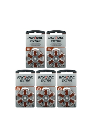 Rayovac Extra 312 Numara İşitme Cihazı Pili 6 x 5'li