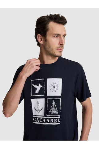 Cacharel Erkek Lacivert Tişört 50320529-vr033