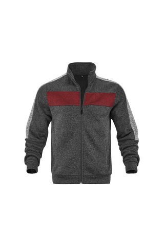 Erkekler İçin Hafif Atletik Sweatshirt Ceket Gri