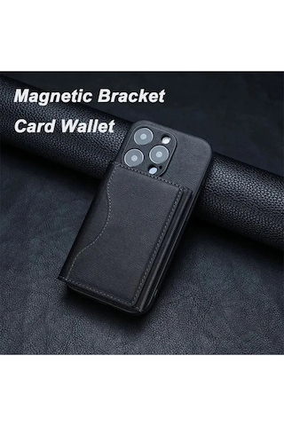 Magsafe Özellikli 5 Bölmeli Mıknatıslıstand Olabilen Suni Deri K