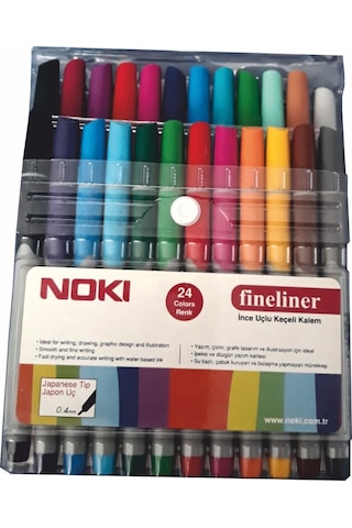 Nokı Keçeli Kalem Fineliner 24 Lü 0.4 Mm