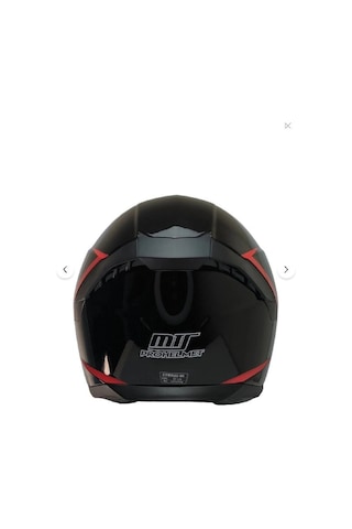 Mts M-910 Stinger Güneş Gözlüklü Renkli Vizör Kapalı Motosiklet Kaskı Siyah