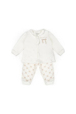 Bebek Alt Üst Takım %100 Organik Pamuk , Bebek - Yenidoğan- Csy8157 Taş