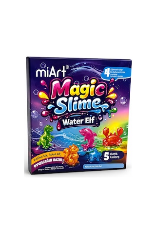 Magic Slime Water Elf Karışık Sihirli Slime Oyun Seti 5 Renk 4 Kalıp Çocuk Aktivite