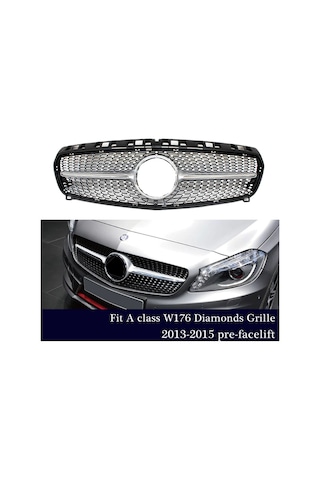 Mercedes W176 A Serisi Diamond Ön Panjur Izgara 2012-2015 Arası