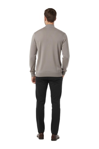 Erkek Yarım Balıkçı Yaka Regular Fit Kazak Bgl-st04954 Bej