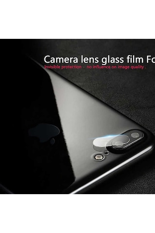 Apple Uyumlu iPhone 7 Plus Zore Kamera Lens Koruyucu Cam Filmi Renksiz