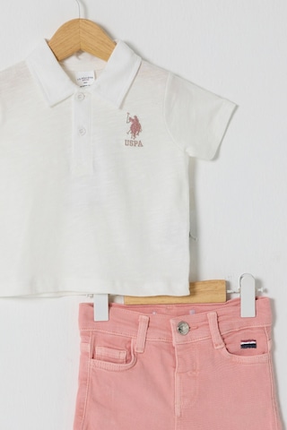 U.S. Polo Assn. Kız Bebek Beyaz Takım Usb2638-c-v1 Beyaz
