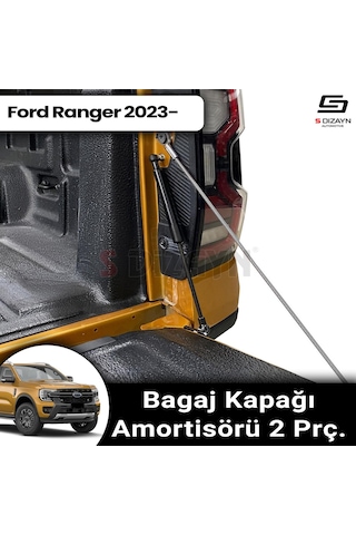 S-dizayn Ford Ranger 4 Bagaj Kapağı Amortisörü 2 Prç. 2023 Üzeri A+ Kalite