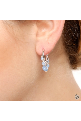 Mineral Takı Mavi Taşlı Küpe N11.70416