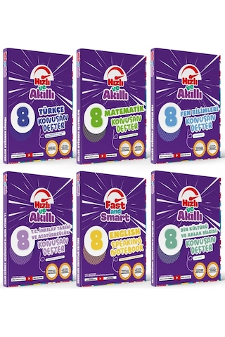 Tammat Yayınları Lgs 8. Sınıf Hızlı Ve Akıllı Tam Set Konuşan Defter 6 Kitap
