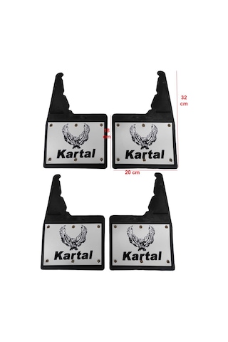 Tofaş Uyumlu Kartal-131 Kartal 4'lü Perçinli Ön/Arka Paçalık Çamurluk Tozluk TFS1RX002YD