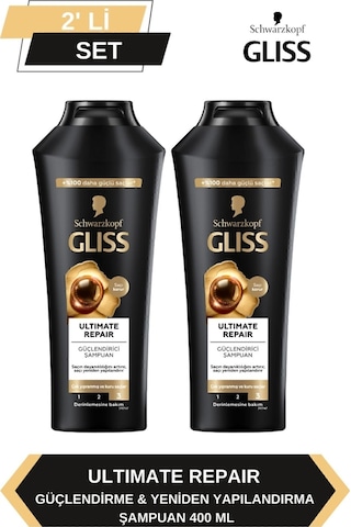Gliss Ultimate Repair Şampuan 2 x 400 ML