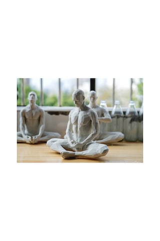 Yoga/meditasyon Yapan İskandinav Tarzı Biblo Heykel Figür Dekor Dekorasyon Hediyelik Denge Ve Huzur 2