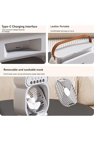 Ambition Household Small Air Cooler Led Night Light Portable