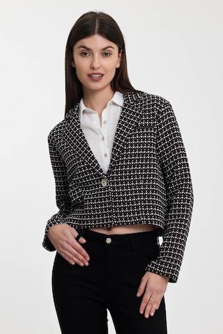 Alexandergardı Desenli Crop Ceket B24-21401 001