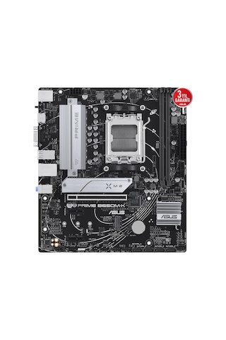 Prıme B650m-k Ddr5 6400mhz 1xvga 1xhdmı 2xm.2 Usb 3.2 Matx Am5 Am5 9000/8000/7000 Serileri İle Uyumlu