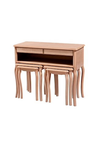 Dresuar-Zigon Avangart Aslan Takım Model Kayın Torna Ayak  Yüksek Kahverengi