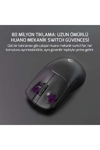 Gamepower Radus 12.000dpı Triple Mode Kablolu/bluetooth/2.4g Gaming Mouse -