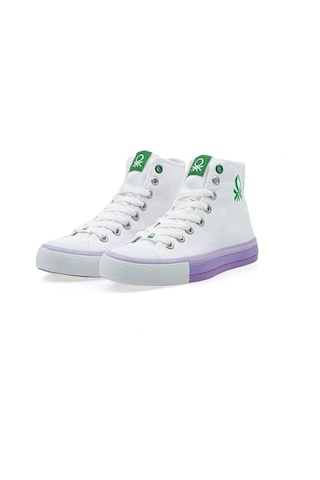 United Colors Of Benetton Benetton® | Bn-30189 - 3374 Beyaz Lila - Kadın Spor Ayakkabı