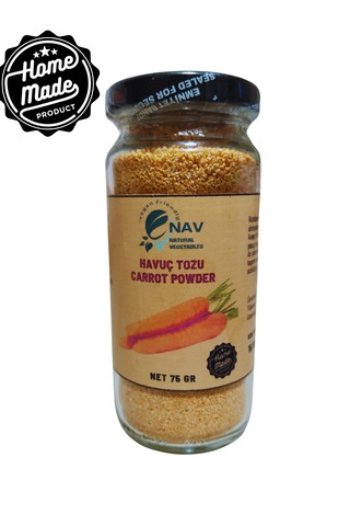 Nav Havuç Tozu Ev Yapımı Katkısız Koruyucusuz Sağlıklı Cam Şişede