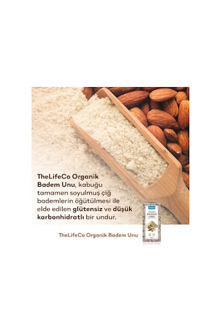 The LifeCo Organik Glutensiz Badem Unu 250 G