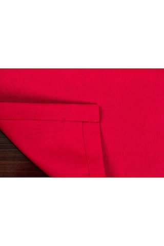 Kırmızı Runner Amerikan Servis Supla Ve Runner Seti 8 Kişilik Set Kırmızı