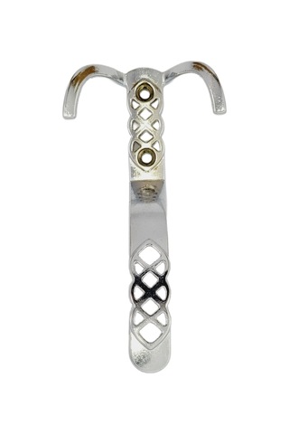 Kristal Portmanto Askı Krom - 5 Adet Krem