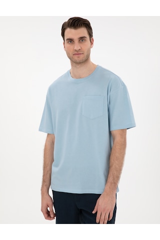 Pierre Cardin Erkek Açık Mavi Tişört Basic 50306991-vr003 Açik Mavi
