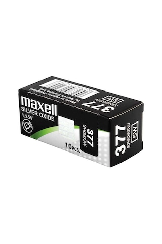 Maxell 377 SR626SW 1.55V Saat Pili 10'lu