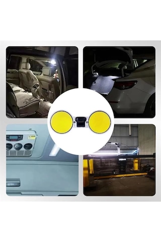 Powermaster Pm-26415 Cob Led Araç Tavan - Bagaj Aydınlatma Dc10-48 Volt 2li Paket Çok Renkli