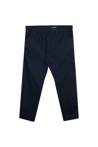 Erkek 118 -156 Kilo Arası İçin Uygun Lastikli Paça Bağcıklı Battal Boy Gabardin Pantolon Lacivert Lacivert