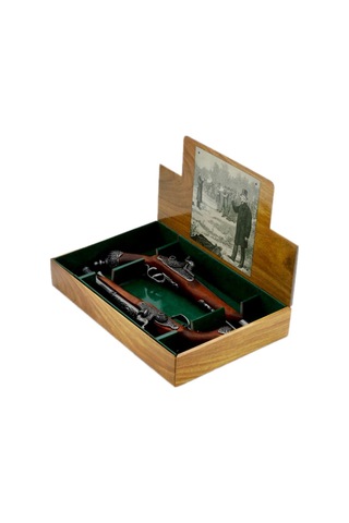 Denix 2 Pistolas De Duelo, Italia 1825 / 2 Li Duello Tabancası