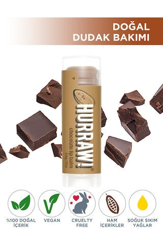 Hurraw Chocolate Lip Balm 4.8 G