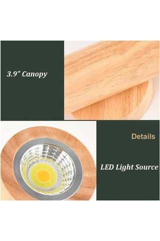 2 Işıklar Ülke Duvar Lambası İç Mekan Kısaltılabilir Led Ceviz Ceviz