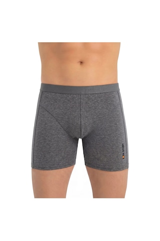 Just Inner Erkek Pamuklu Boxer Sport Premium Günlük Kullanım 134003 Antrasit