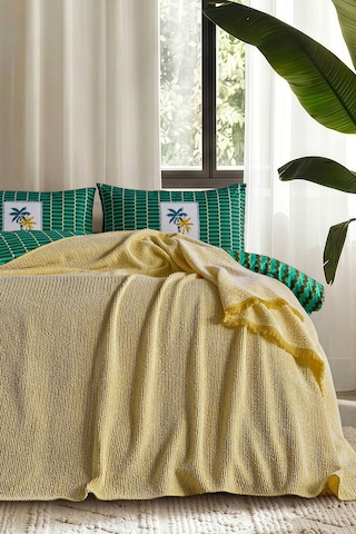Doqu Home Jungle Muse Mina Pike Çift Sarı